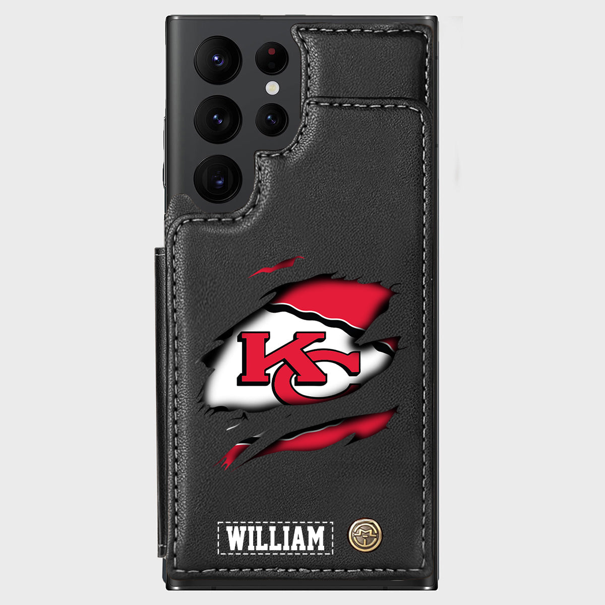 Love Football - Personalized American Football Wallet Phone Case