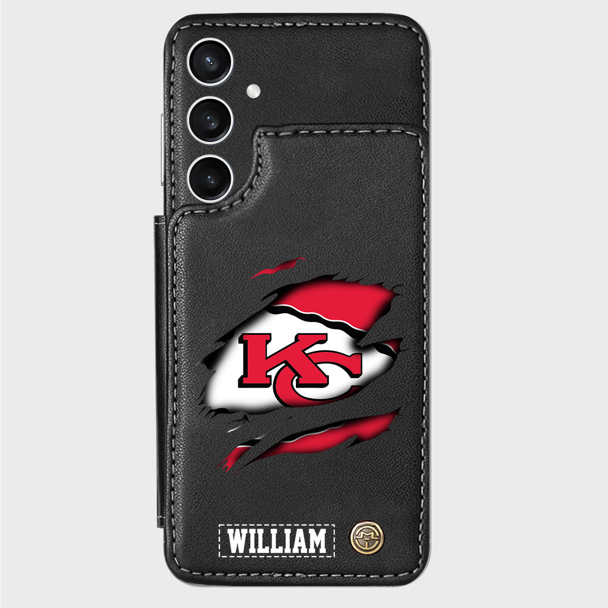 Love Football - Personalized American Football Wallet Phone Case