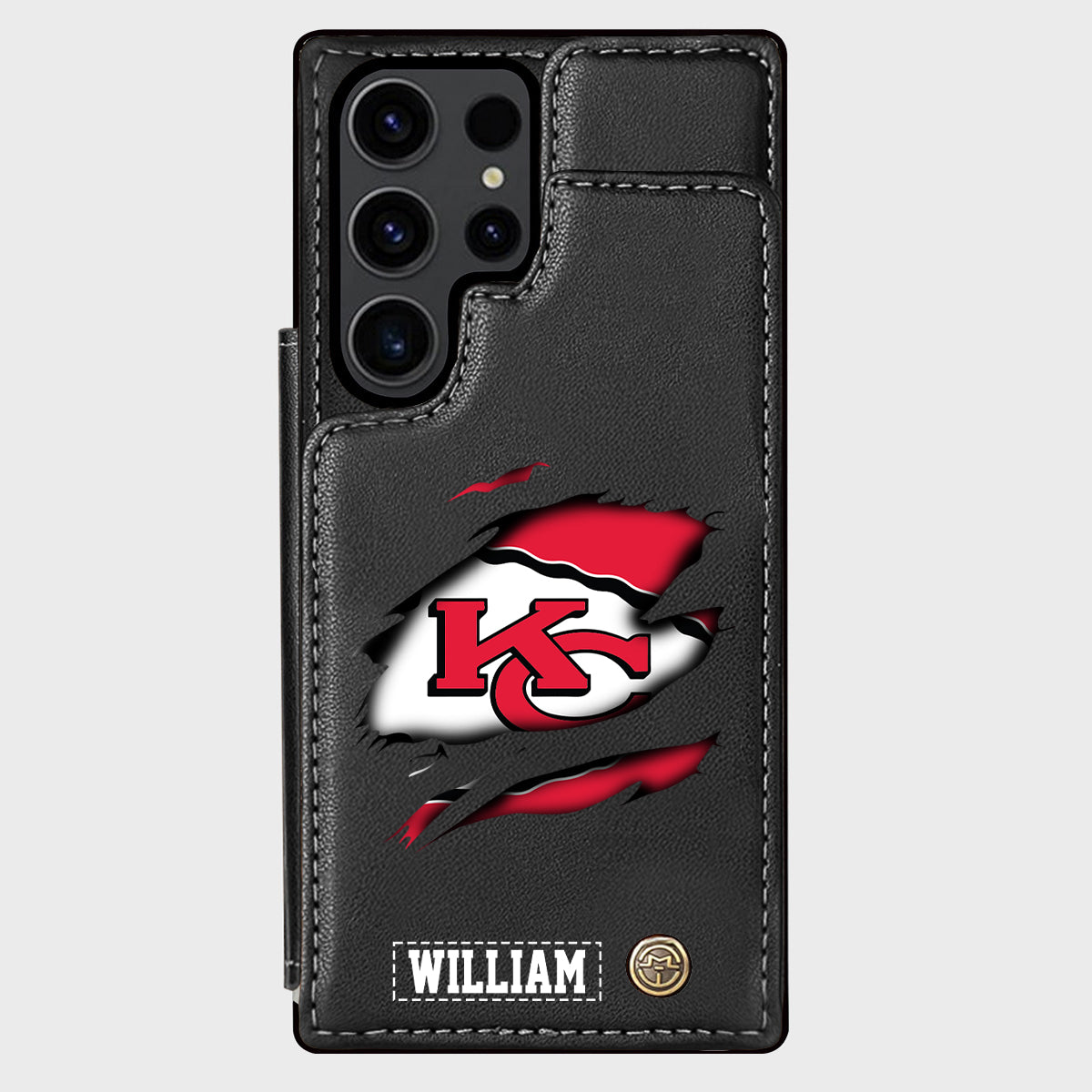 Love Football - Personalized American Football Wallet Phone Case