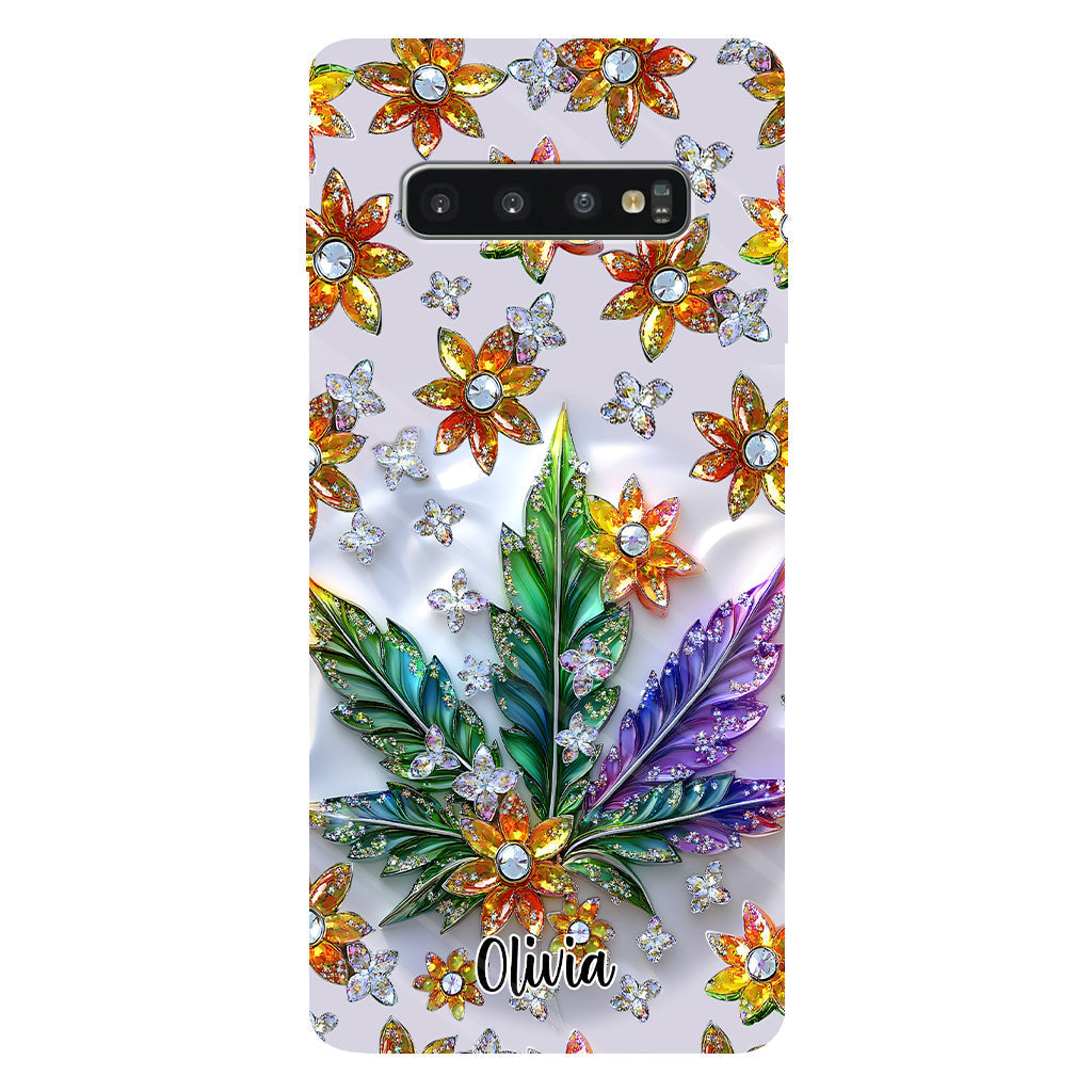 Belle feuille - Coque de téléphone personnalisée avec motif cannabis