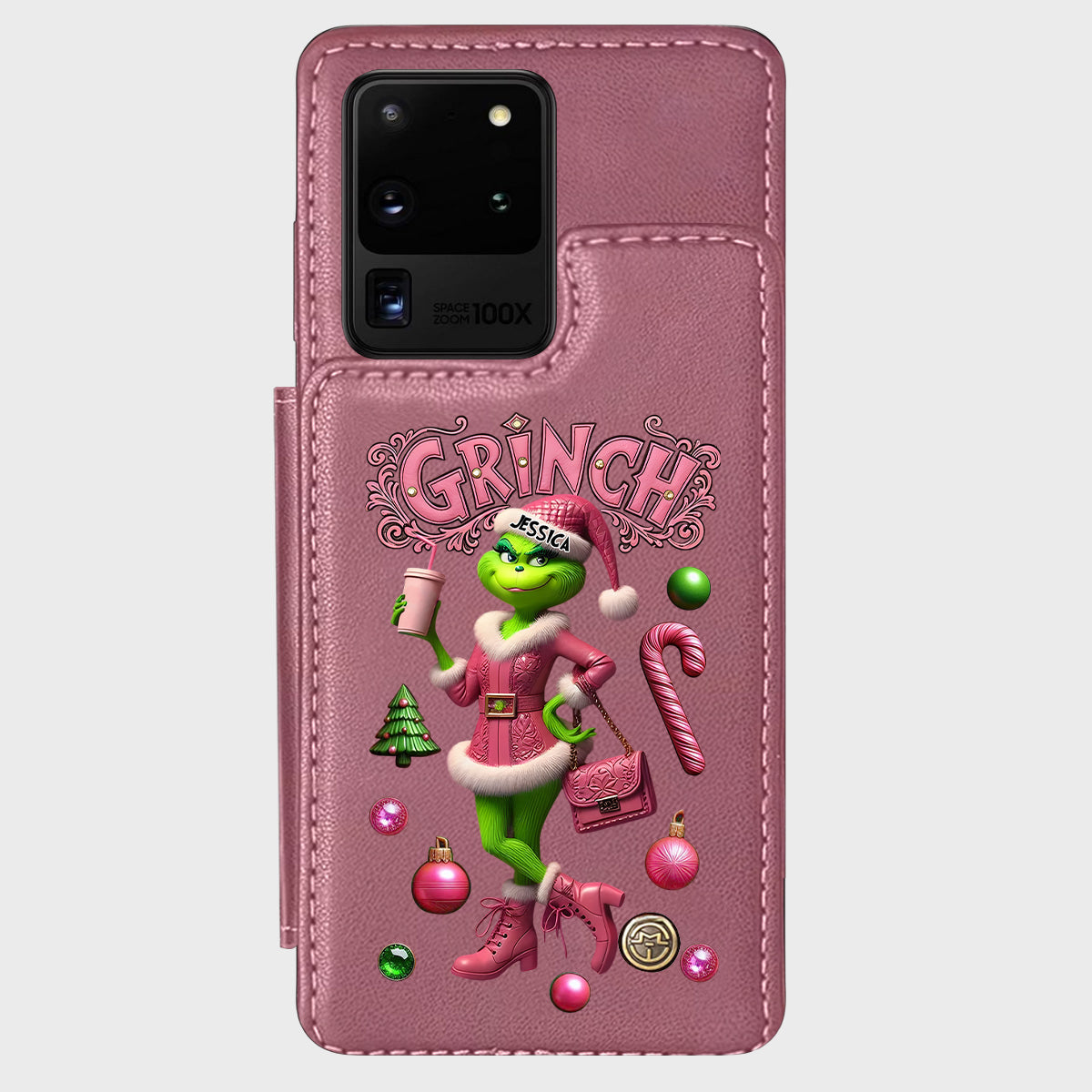 Merry Grinchmas - Personalized Stole Christmas Wallet Phone Case