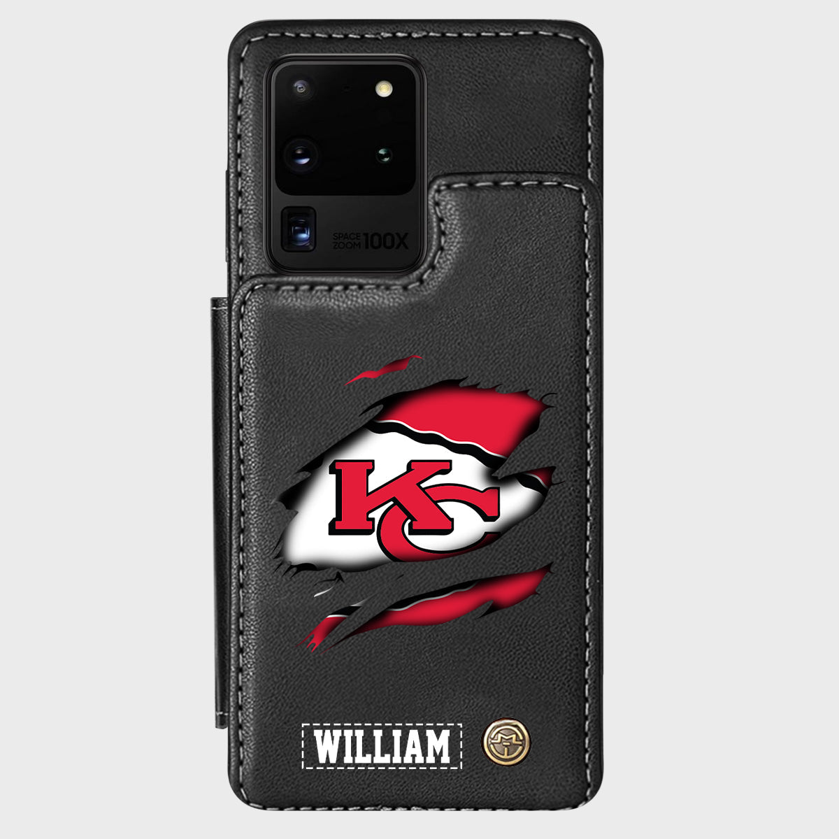 Love Football - Personalized American Football Wallet Phone Case