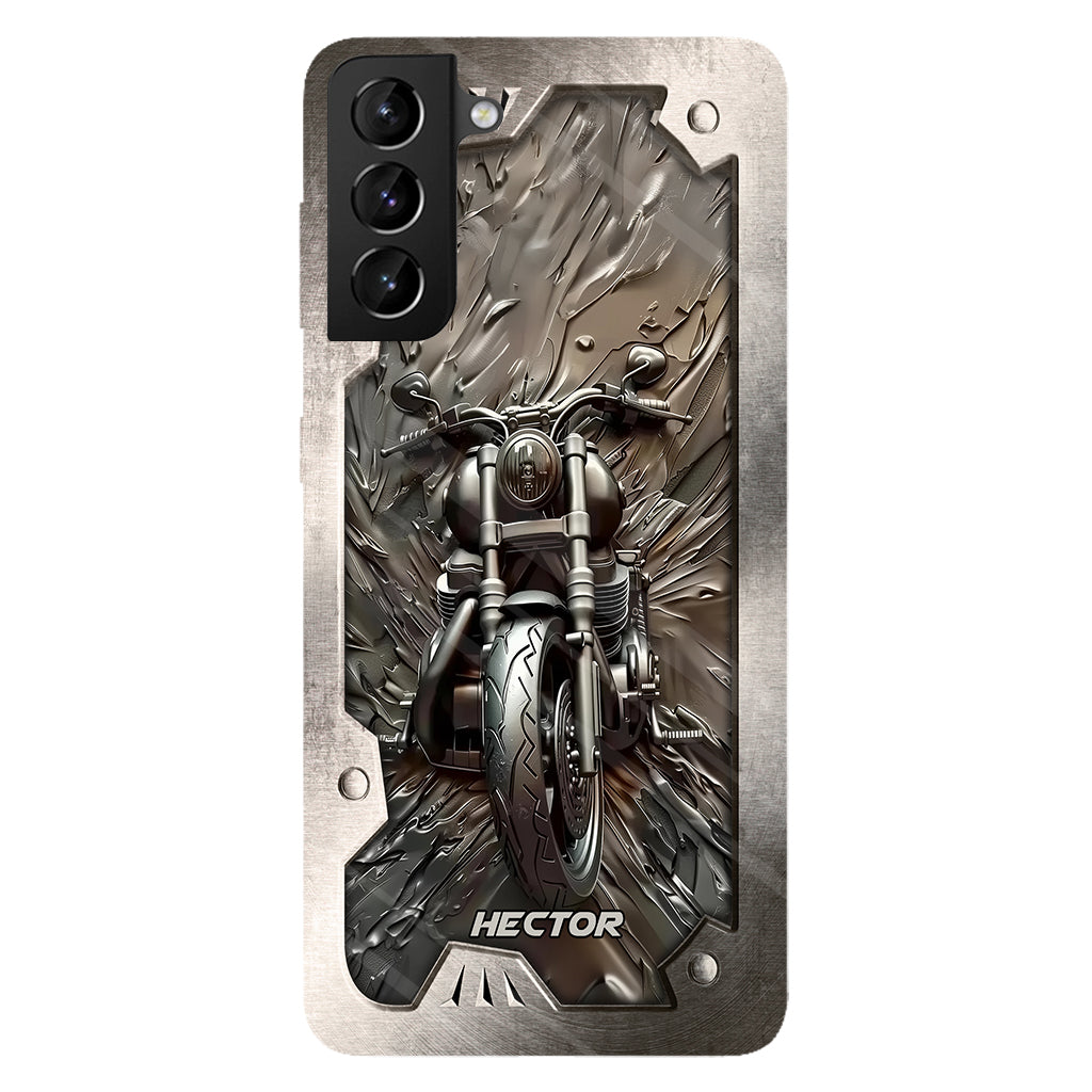 Vintage Motorcycle - Personalized Biker Full Print Phone Case