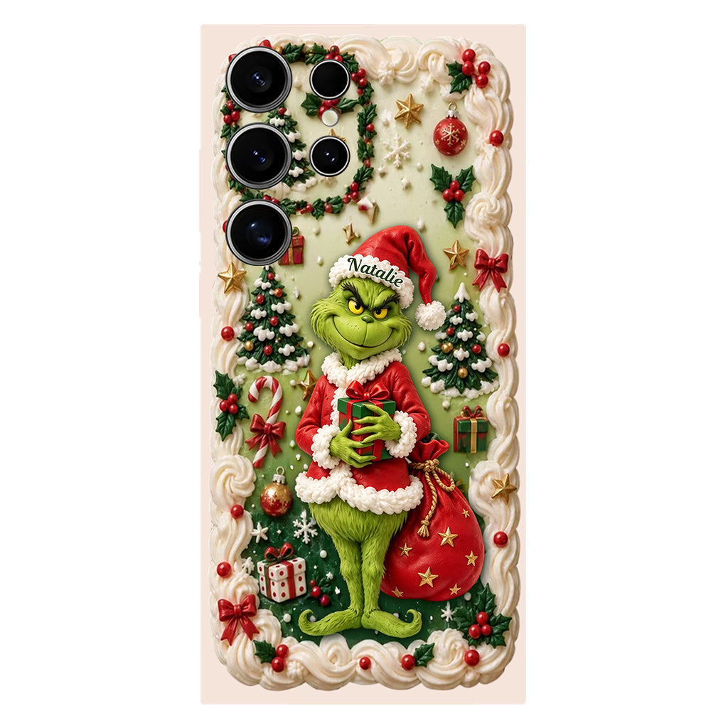 Merry Xmas - Personalized Stole Christmas Phone Case & Embroidered Lanyard