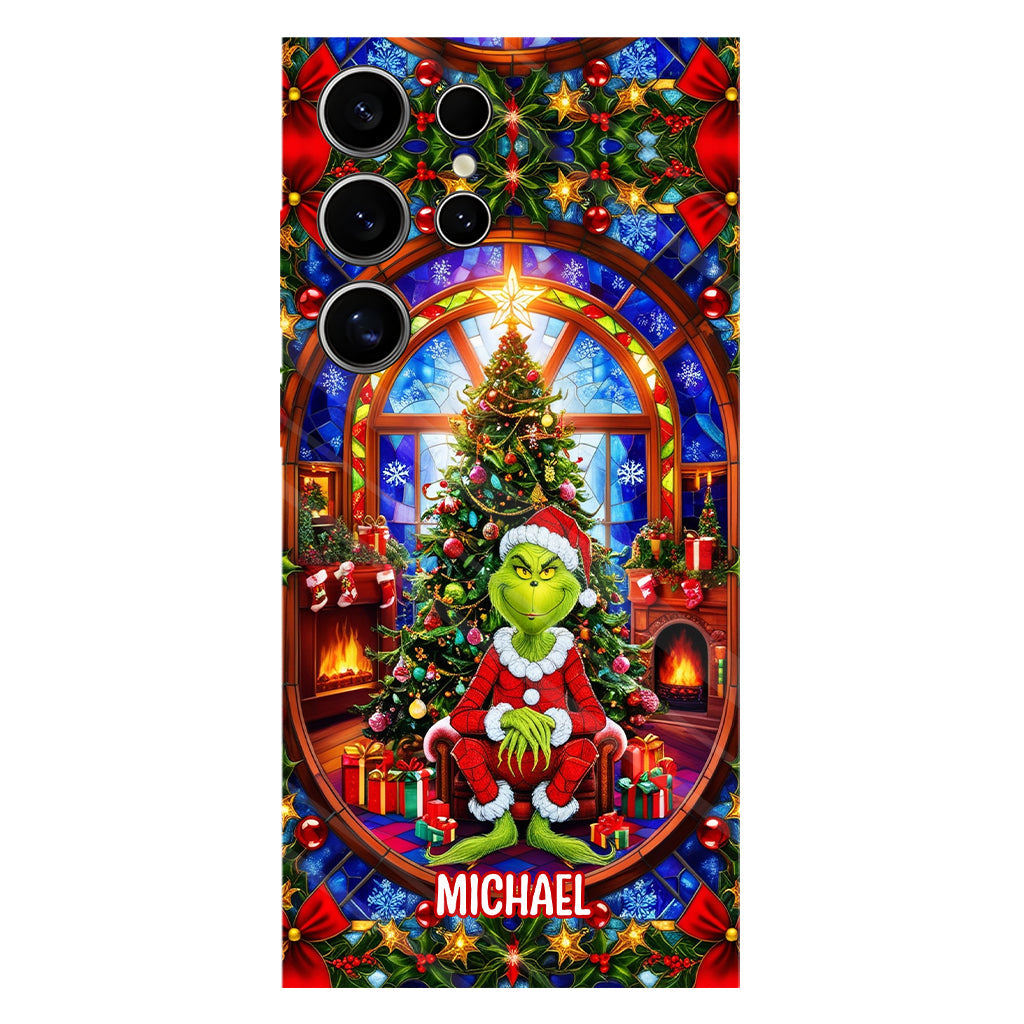 Green Christmas - Personalized Stole Christmas Full Print Phone Case