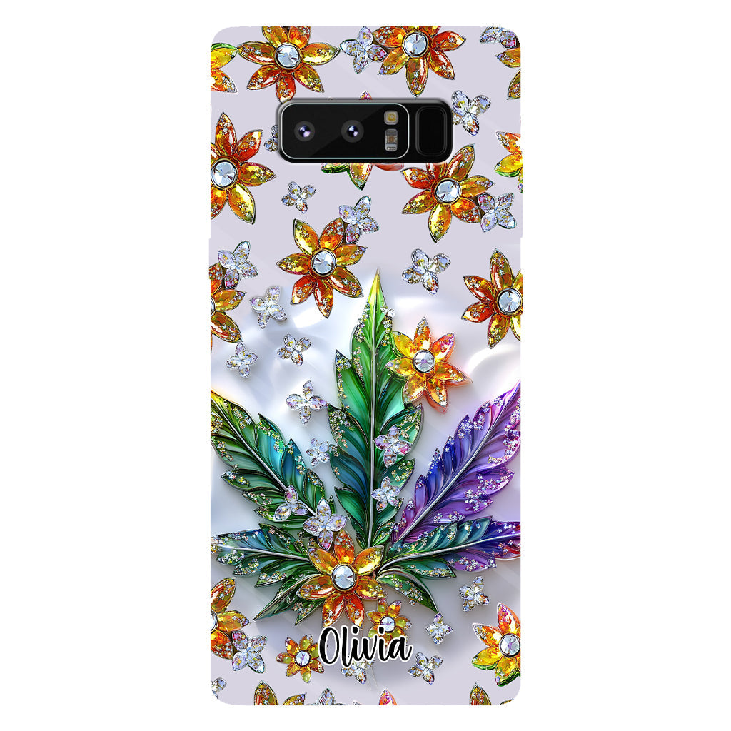 Belle feuille - Coque de téléphone personnalisée avec motif cannabis