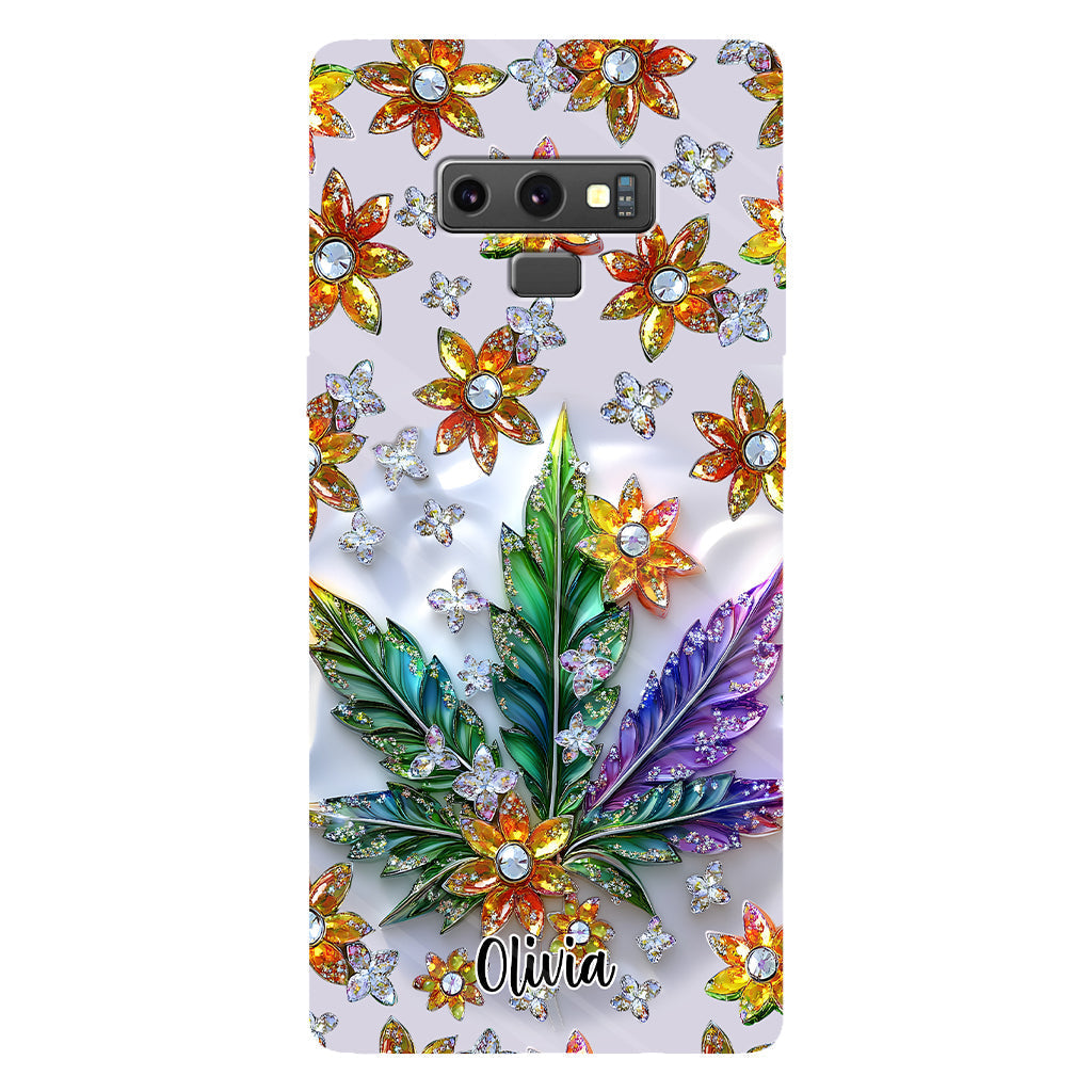 Belle feuille - Coque de téléphone personnalisée avec motif cannabis