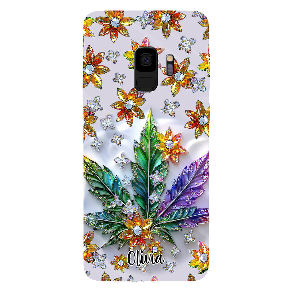Belle feuille - Coque de téléphone personnalisée avec motif cannabis