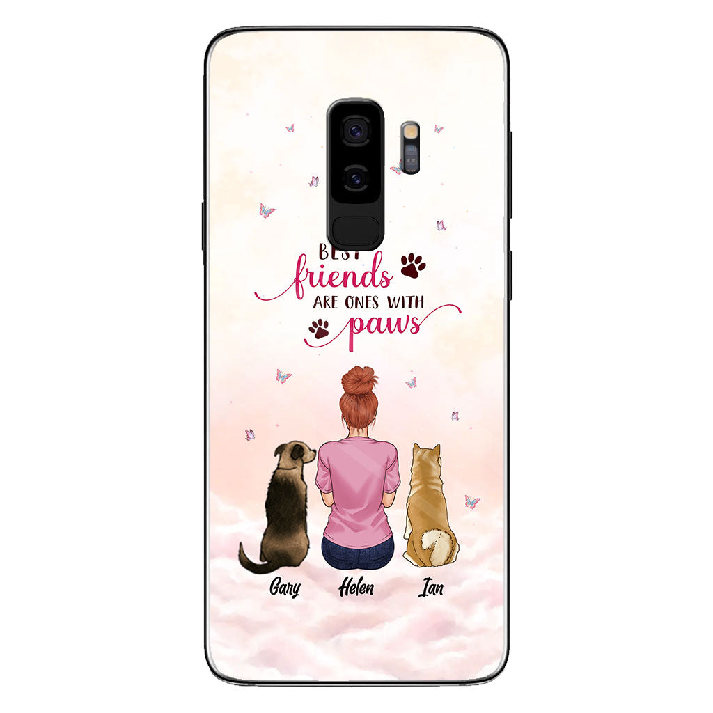 Les meilleurs amis sont ceux qui ont des pattes - Coque de téléphone transparente personnalisée pour chien