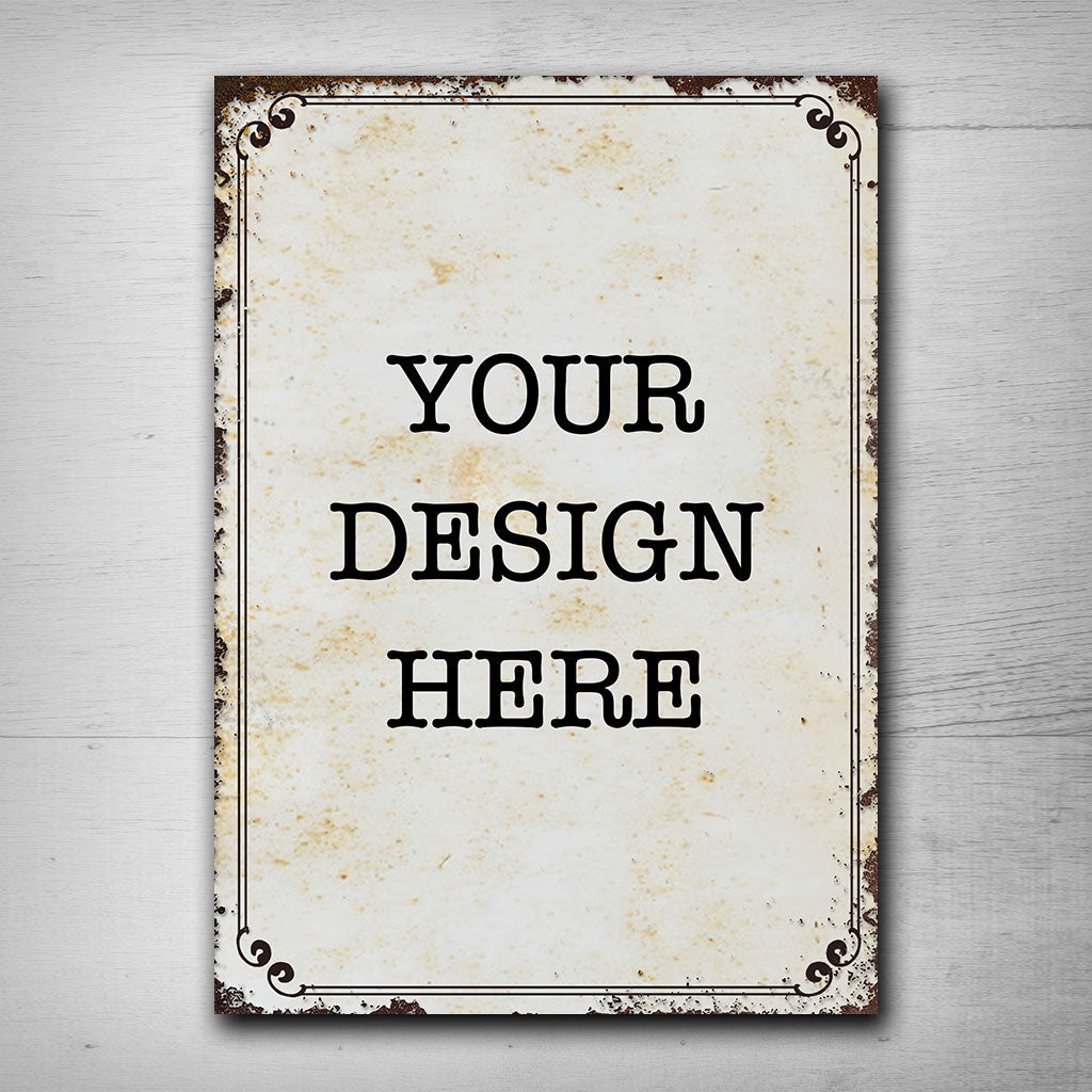 YourDesign Rectangle Metal Sign