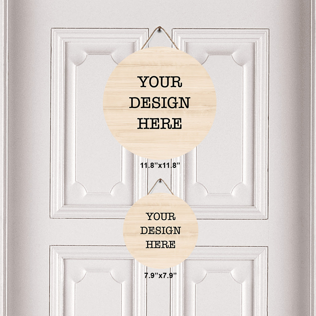 YourDesign Round Wood Sign