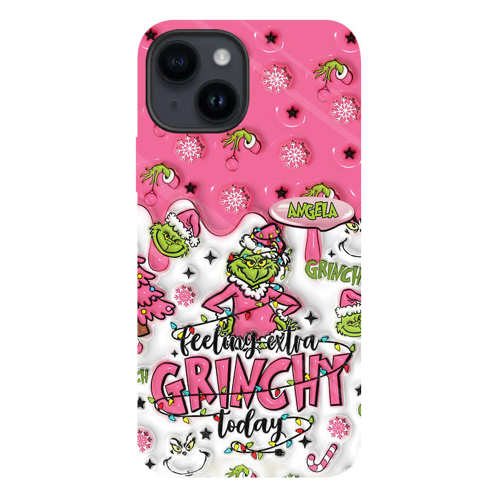 Extra Grinchy Today - Personalized Stole Christmas Full Print Phone Case