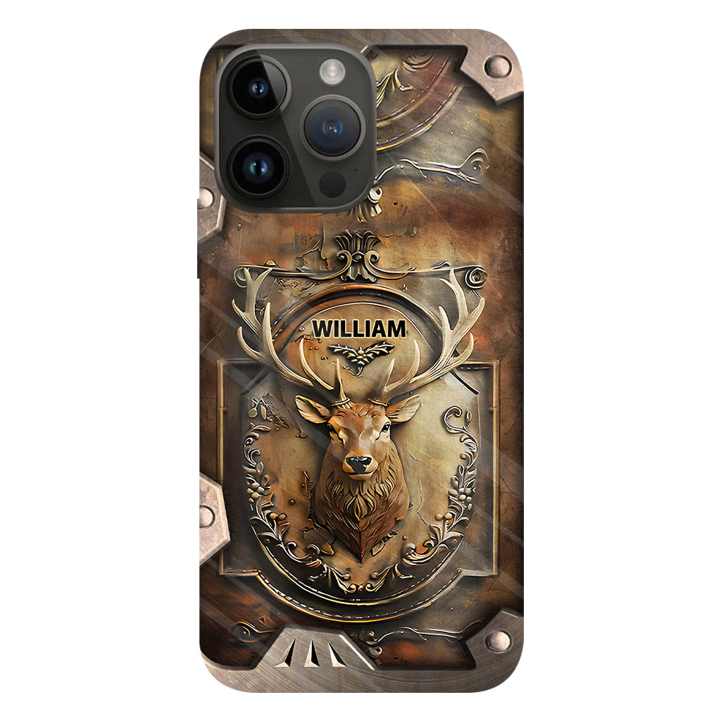 Coque de téléphone personnalisée avec motif de chasse au cerf - Étui de téléphone imprimé intégral