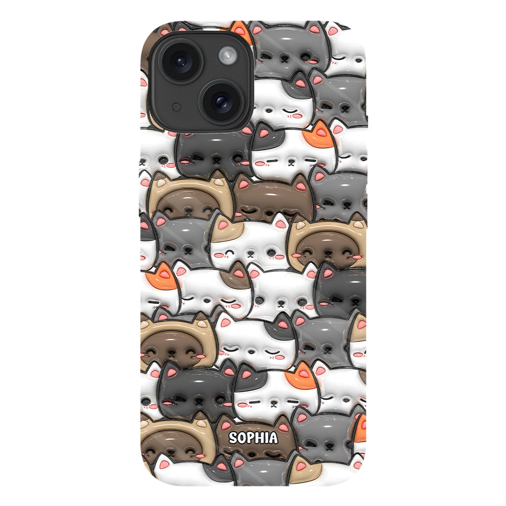 Oui, j'ai besoin de tous ces chats ! - Coque de téléphone personnalisée avec imprimé chat intégral