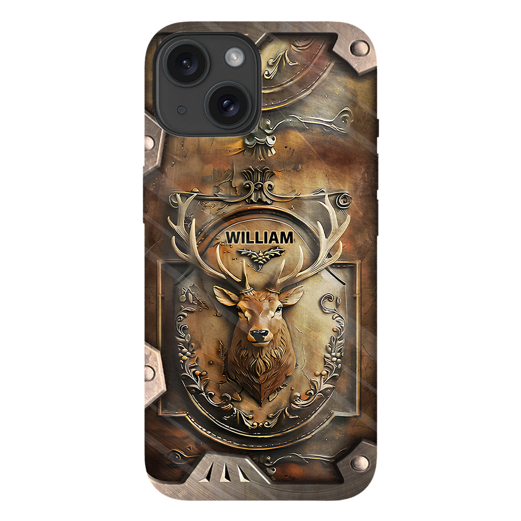 Coque de téléphone personnalisée avec motif de chasse au cerf - Étui de téléphone imprimé intégral