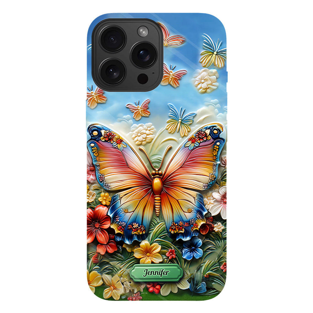 Beautiful Butterfly Bee Dragonfly Hummingbird - Personalized Butterfly Full Print Phone Case