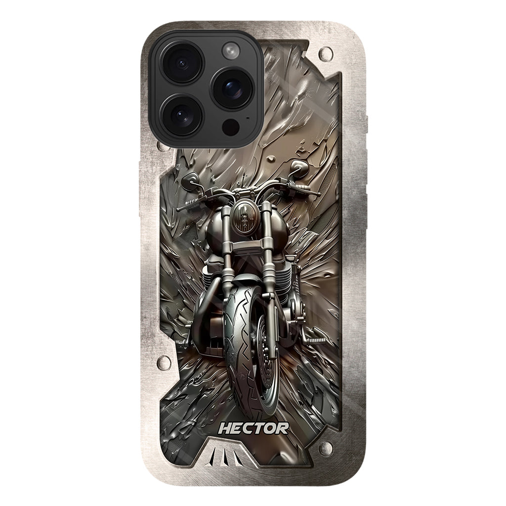 Vintage Motorcycle - Personalized Biker Full Print Phone Case