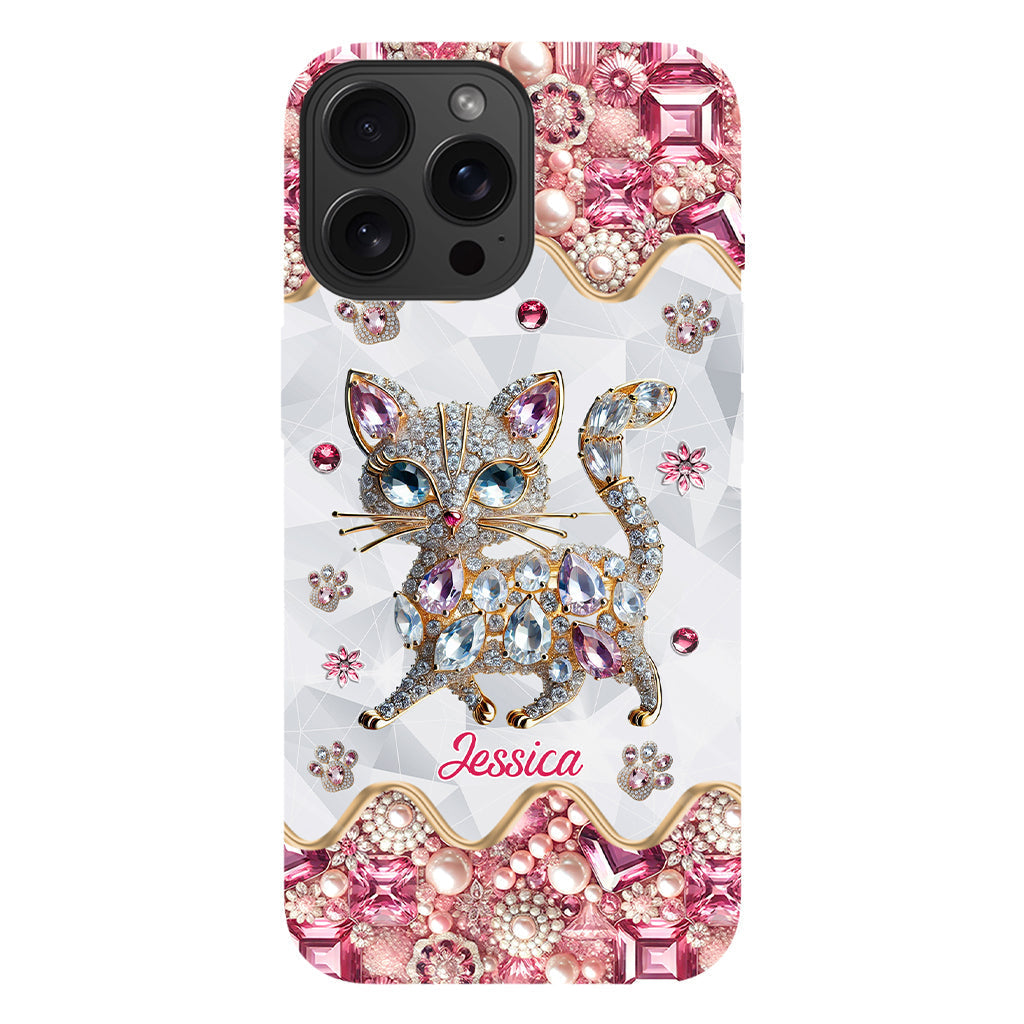 Coque de téléphone personnalisée avec motif chat pour une fille qui aime les chats