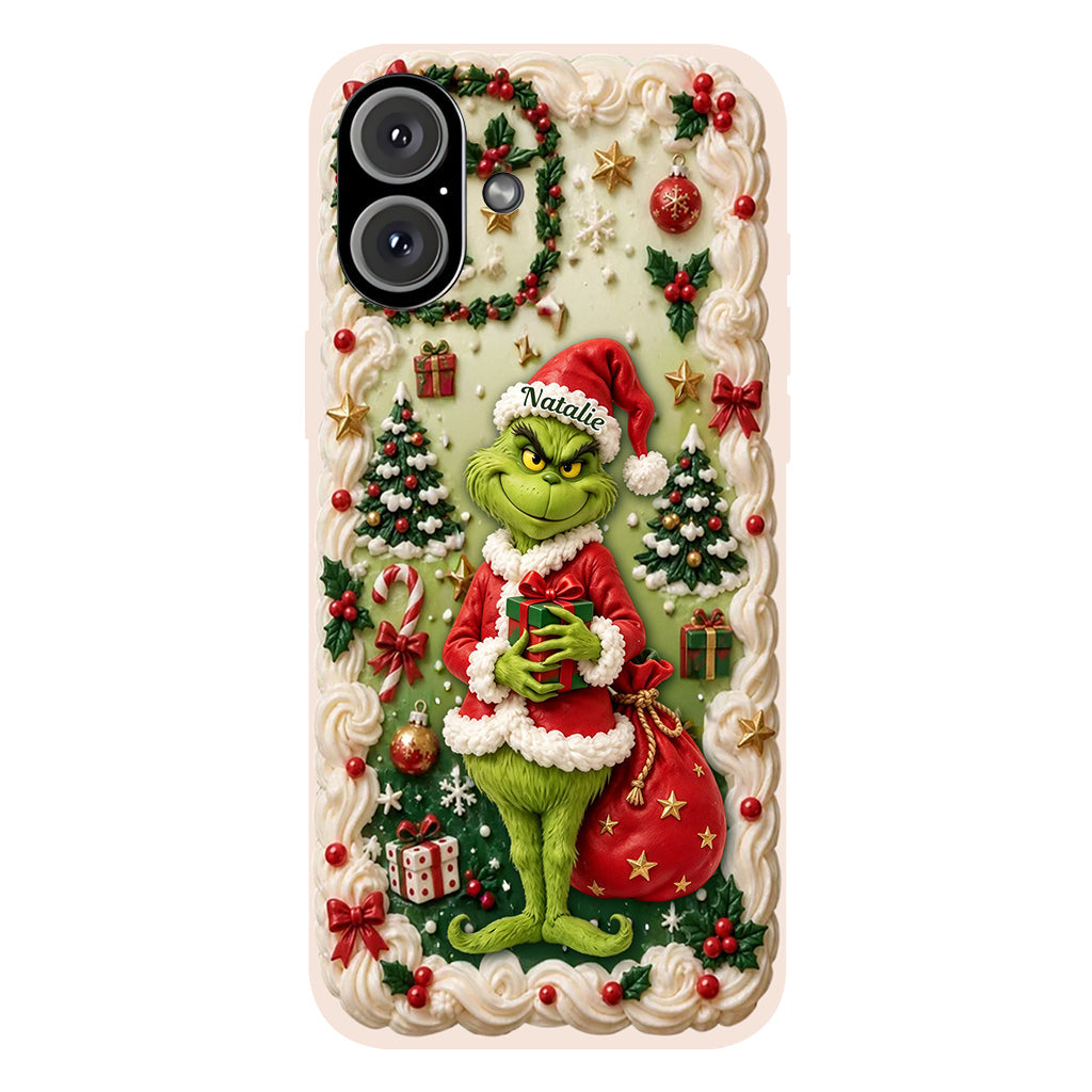 Merry Xmas - Personalized Stole Christmas Phone Case & Embroidered Lanyard