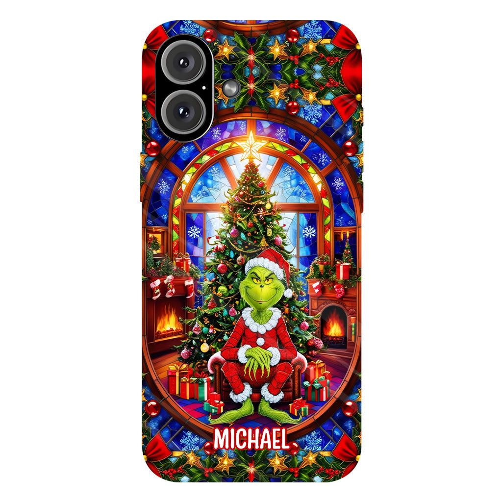 Green Christmas - Personalized Stole Christmas Full Print Phone Case
