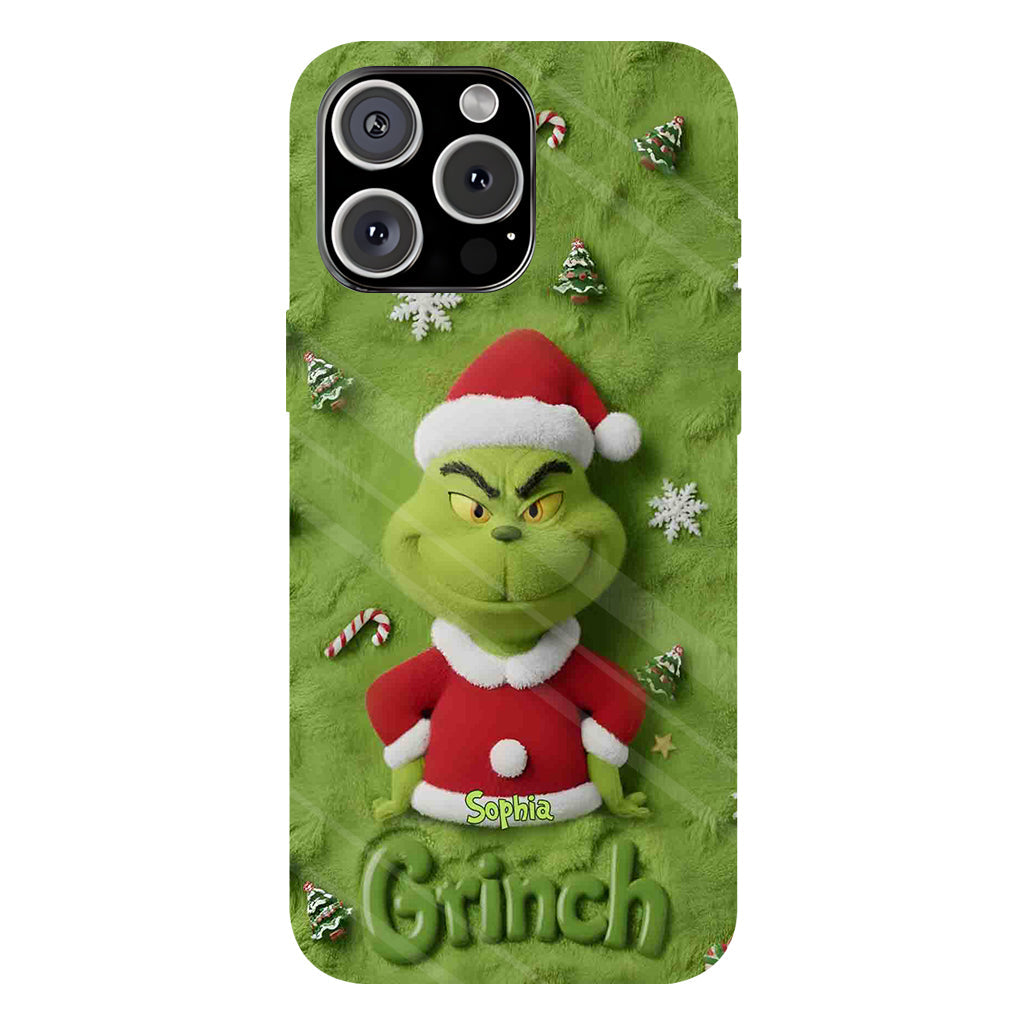 Merry Grinchmas - Personalized Stole Christmas Full Print Phone Case