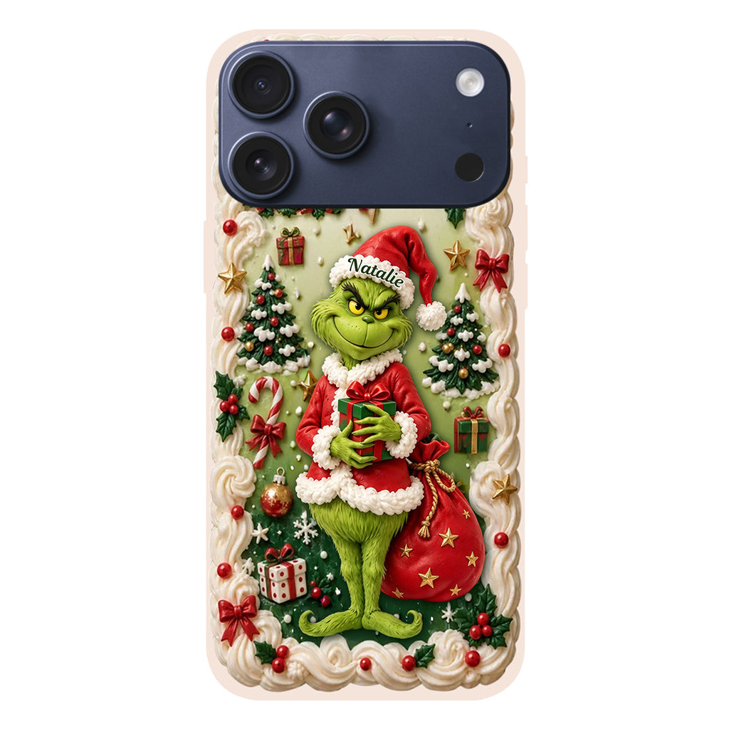 Merry Xmas - Personalized Stole Christmas Phone Case & Embroidered Lanyard